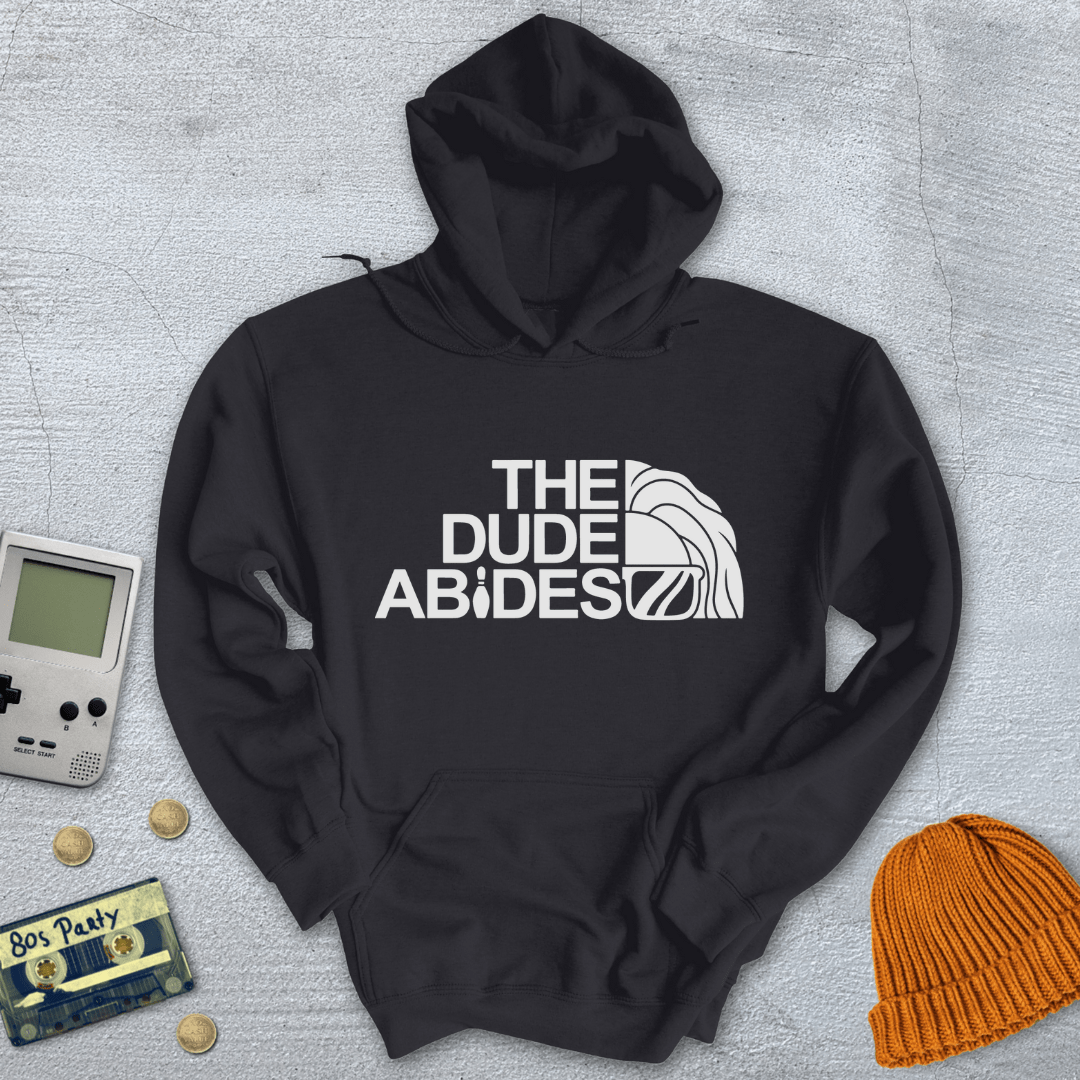 Printify Hoodie Black / S Dude Abides - Hoodie