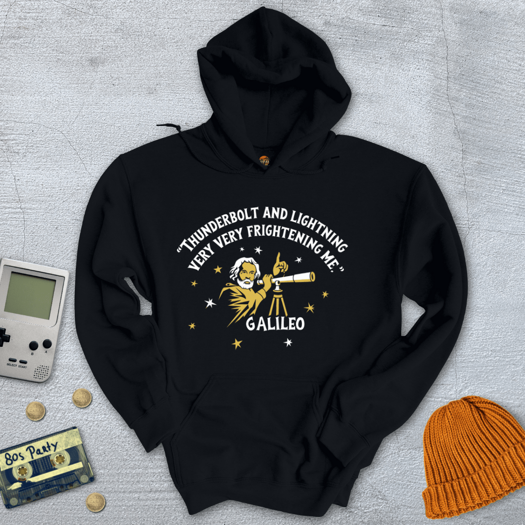 Printify Hoodie Black / S Galileo - Hoodie