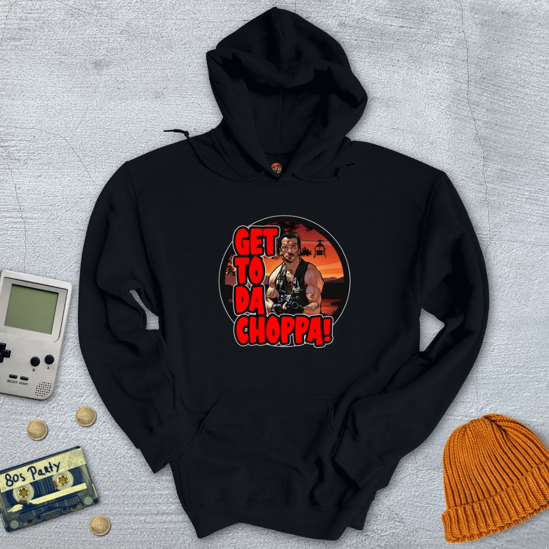 Printify Hoodie Black / S GetToDaChoppa - Hoodie