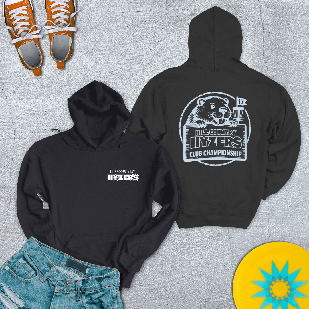 Printify Hoodie Black / S Hill Country Hyzers Disc Golf Championship - Hoodie