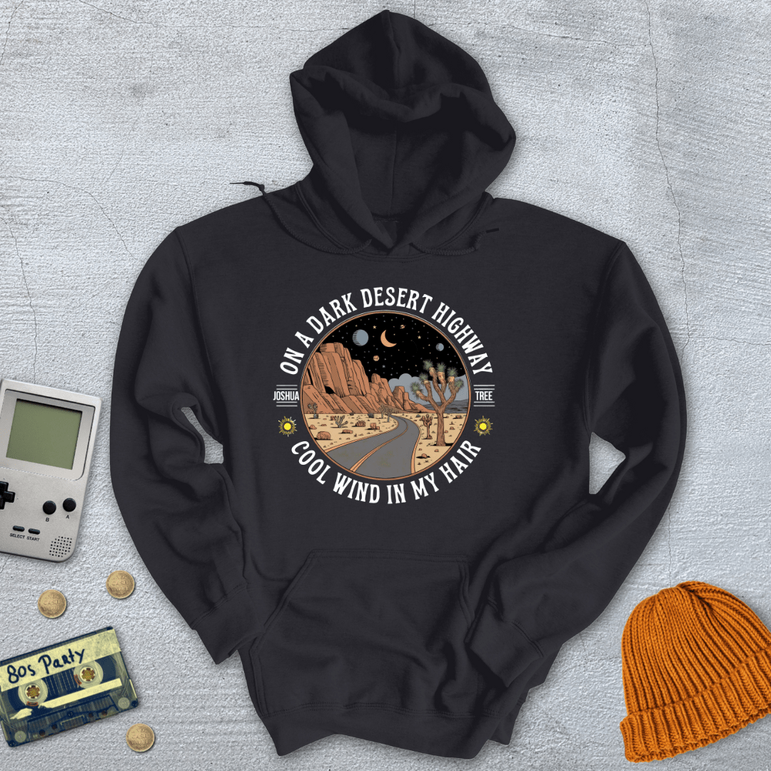 Printify Hoodie Black / S Joshua Tree Hwy - Hoodie