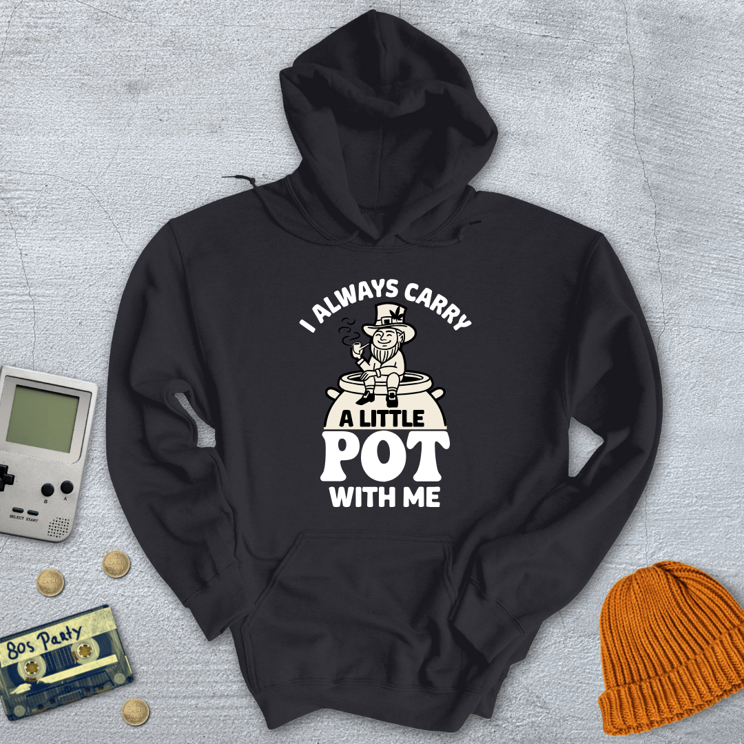 Printify Hoodie Black / S Little Pot - Hoodie
