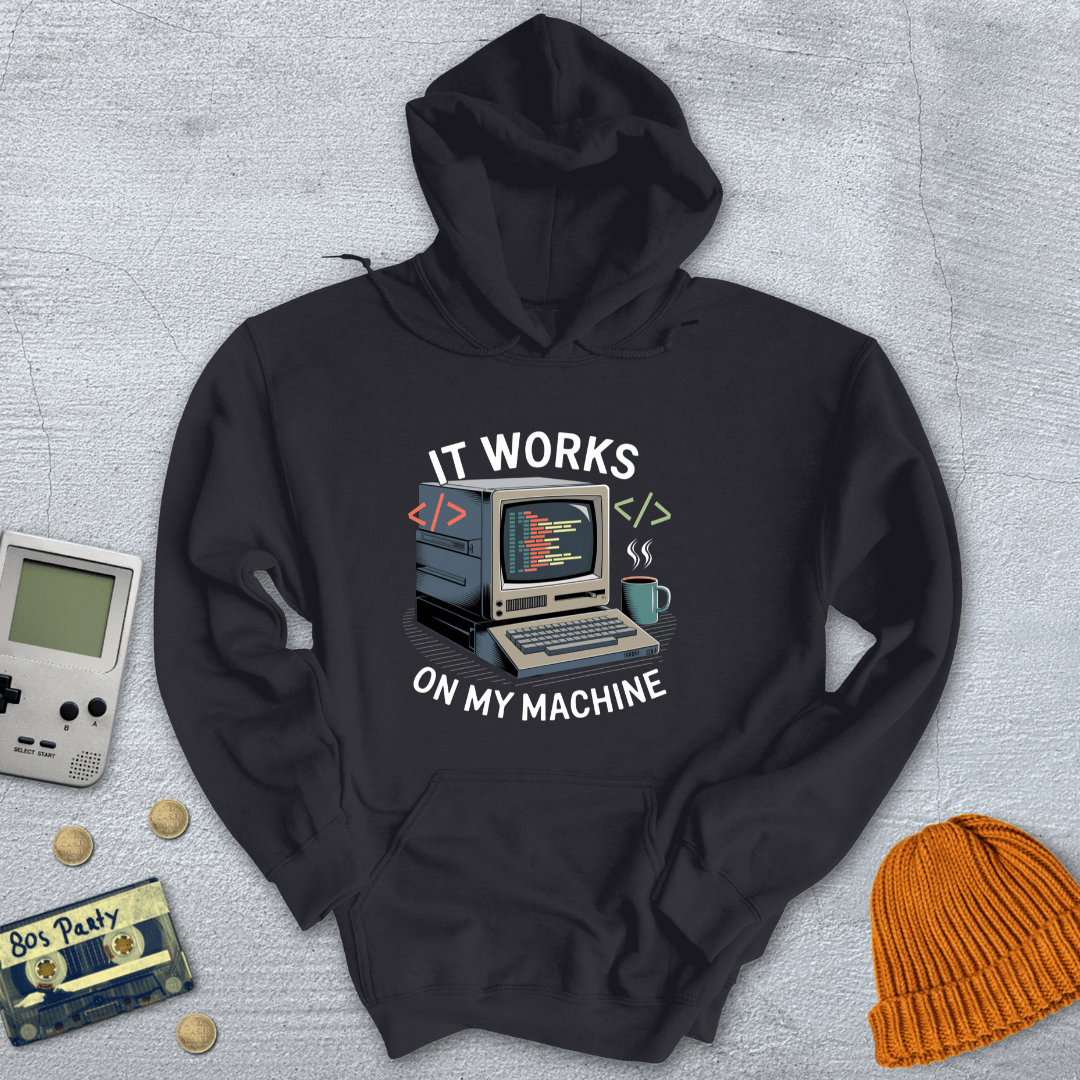 Printify Hoodie Black / S My Computer - Hoodie