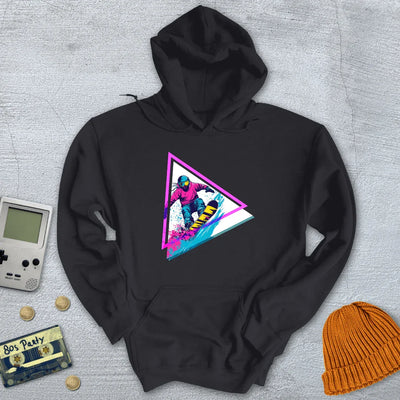 Neon Triangle Shred - Hoodie - Throwback Paradise