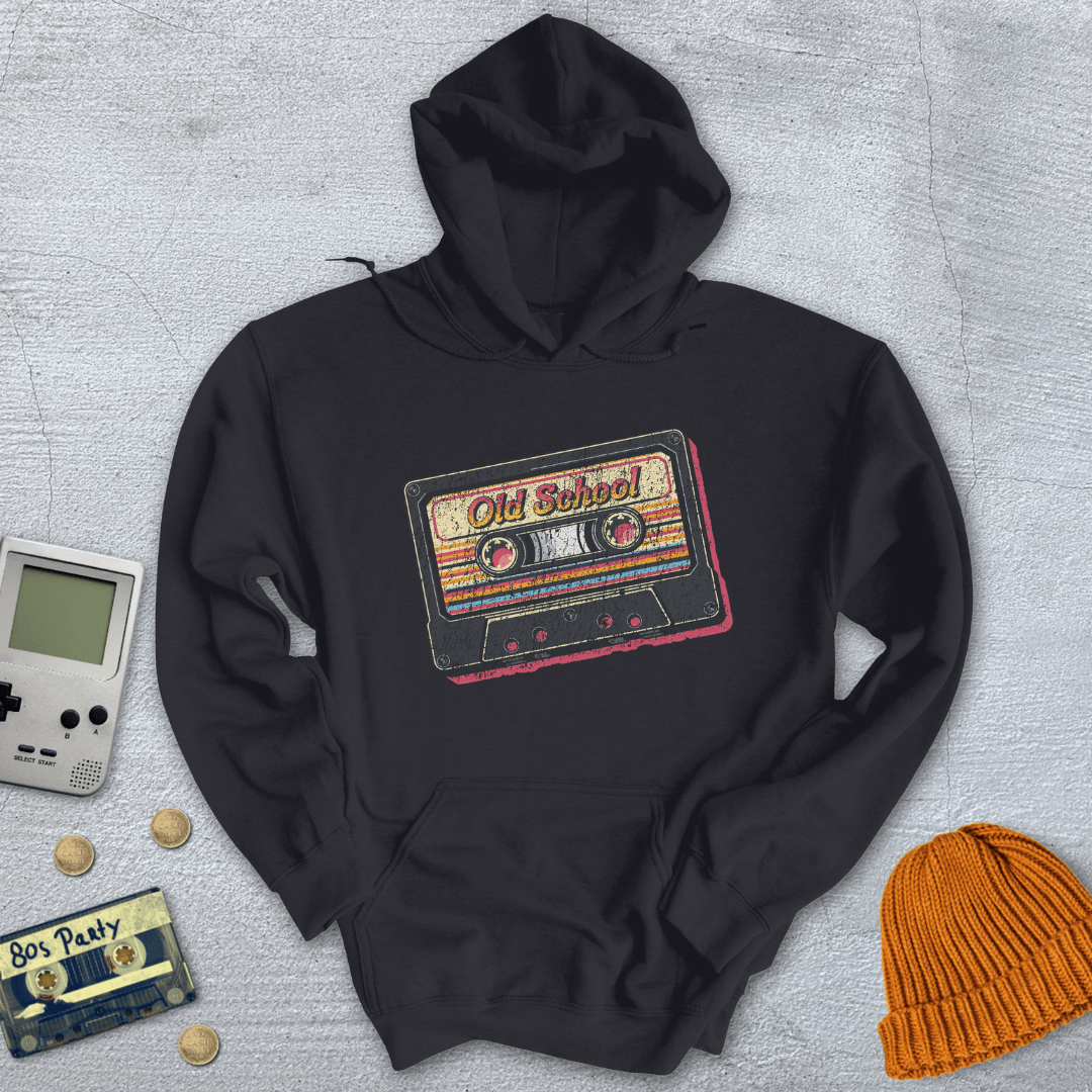 Printify Hoodie Black / S Old School - Hoodie