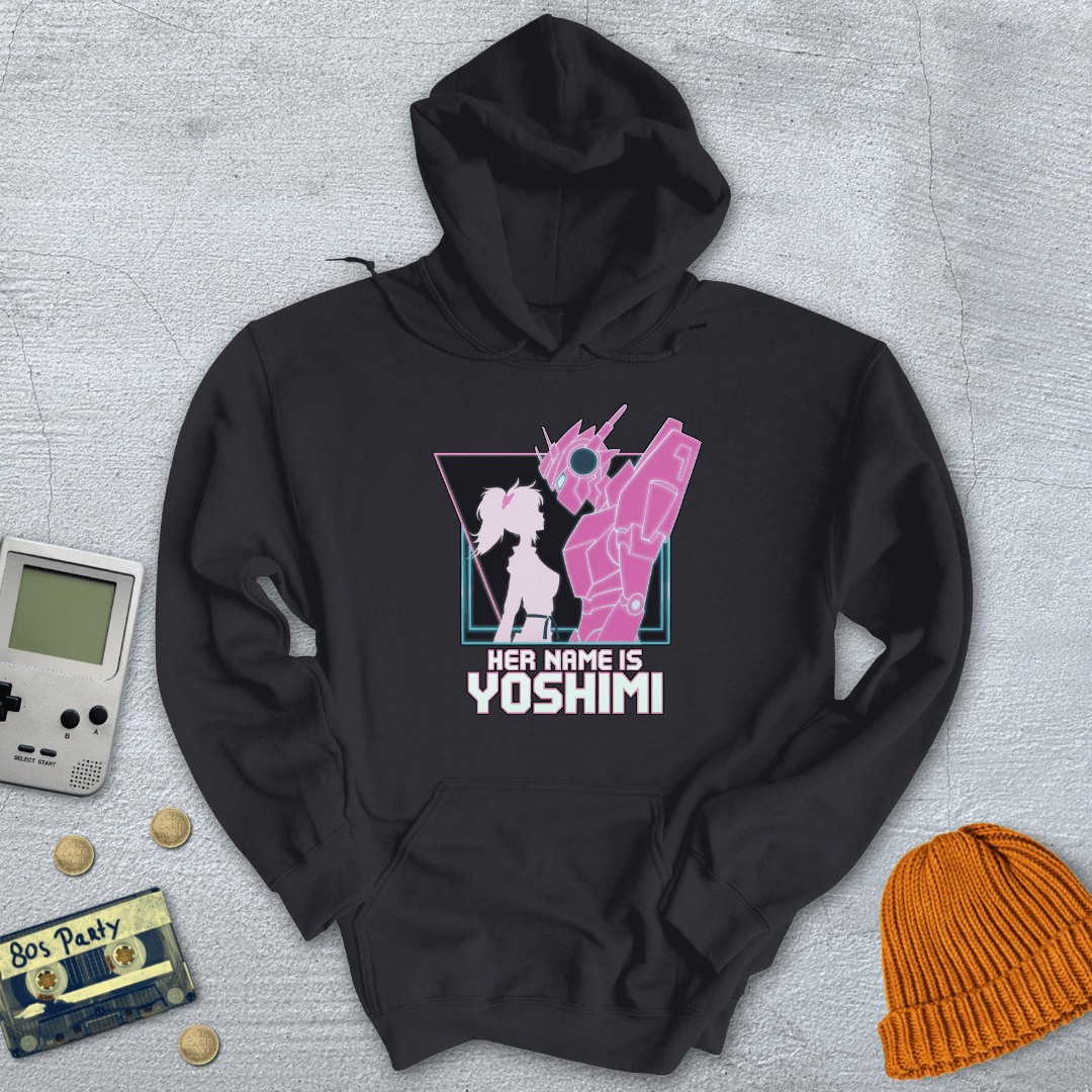 Printify Hoodie Black / S Pink Robots - Hoodie