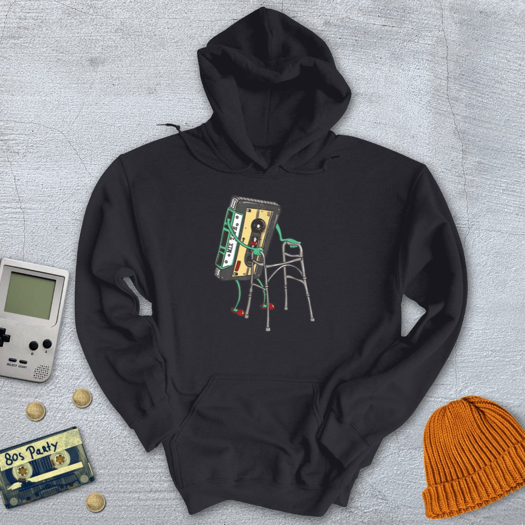 Printify Hoodie Black / S Retro Cassette - Hoodie