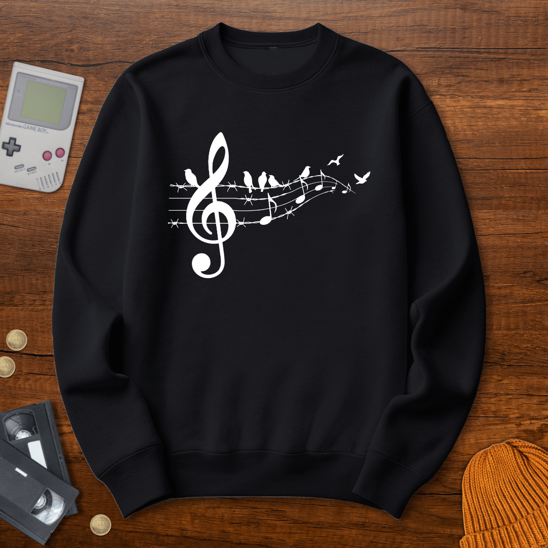 Printify Hoodie Black / S Song Birds - Sweatshirt