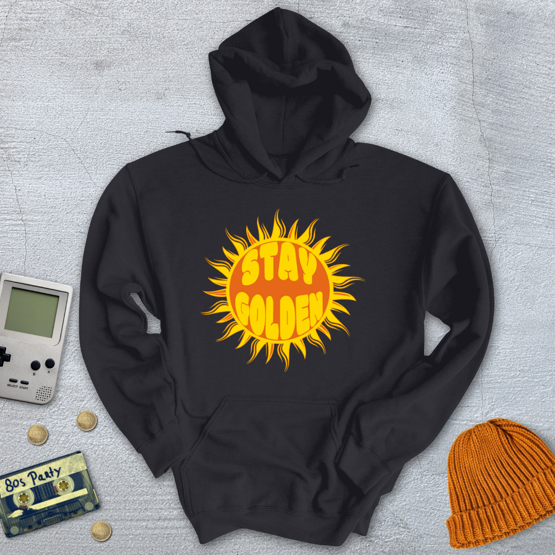 Printify Hoodie Black / S Stay Golden - Hoodie