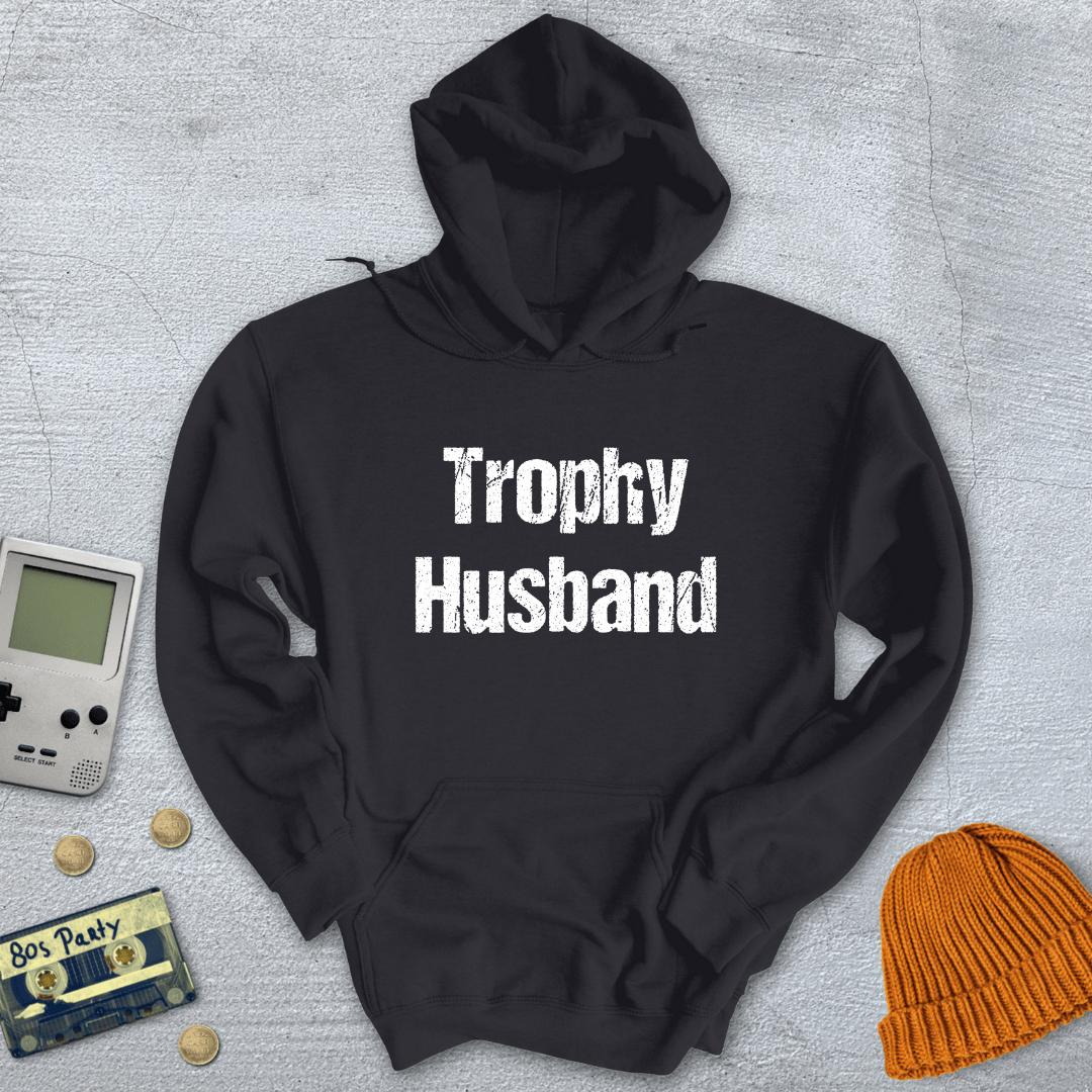 Printify Hoodie Black / S Trophy Husband - Hoodie