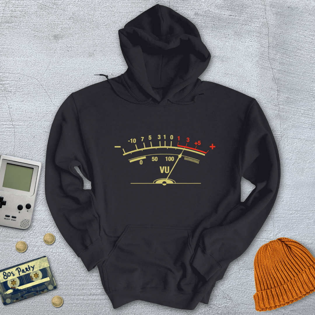 Printify Hoodie Black / S VU Meter - Hoodie