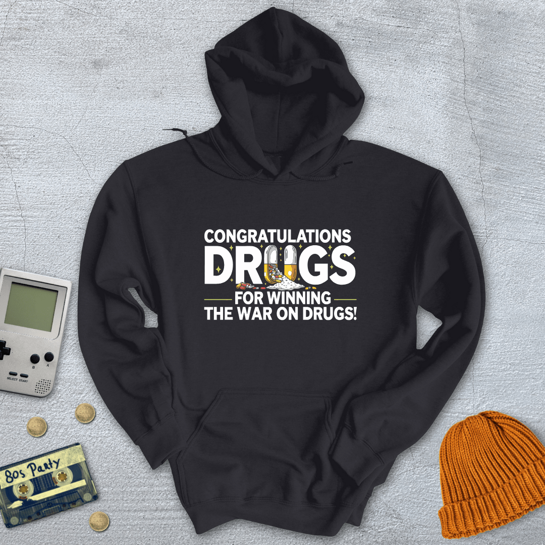 Printify Hoodie Black / S War on Drugs - Hoodie