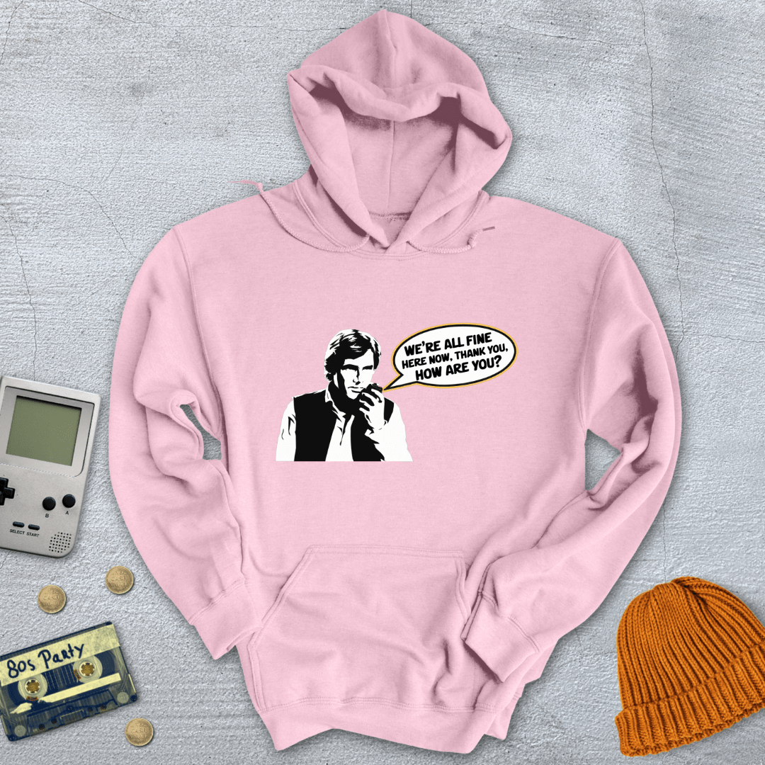 Printify Hoodie Light Pink / S All Fine - Hoodie