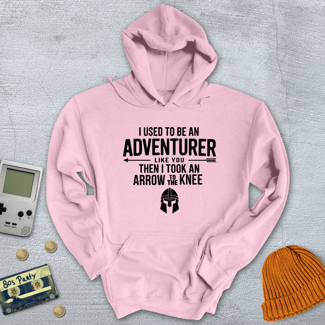 Printify Hoodie Light Pink / S Arrow to the Knee - Hoodie