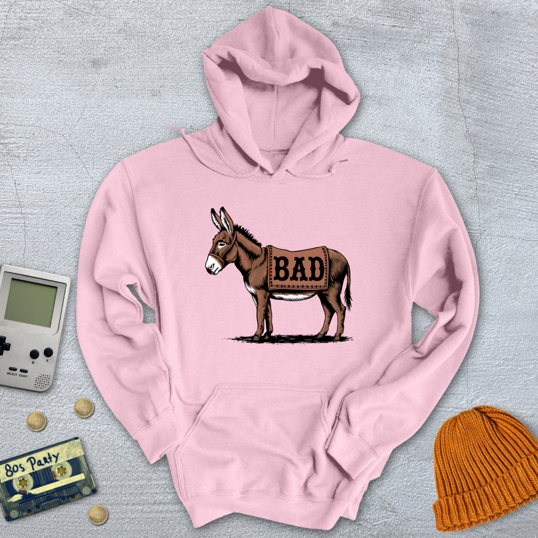 Printify Hoodie Light Pink / S Bad Ass - Hoodie