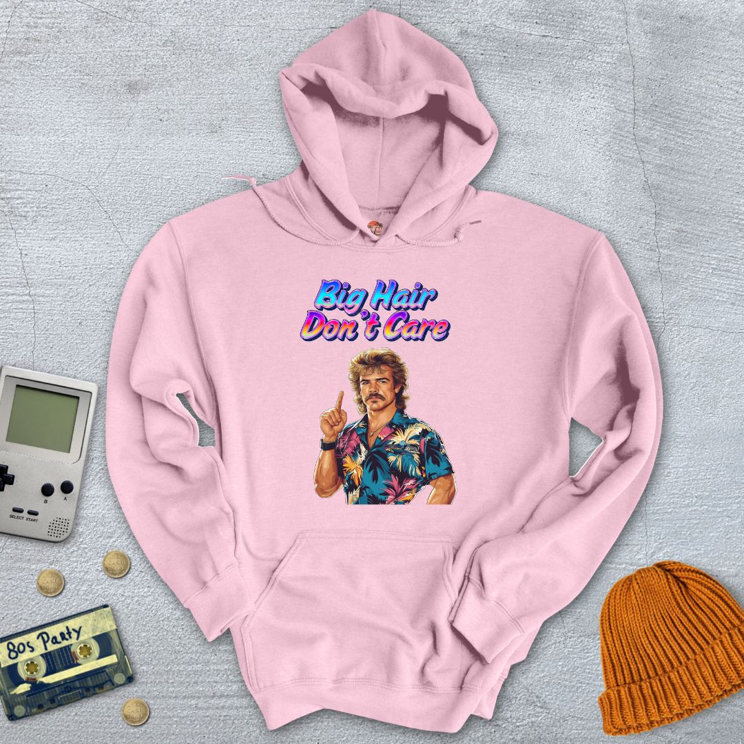 Printify Hoodie Light Pink / S Big Hair - Hoodie