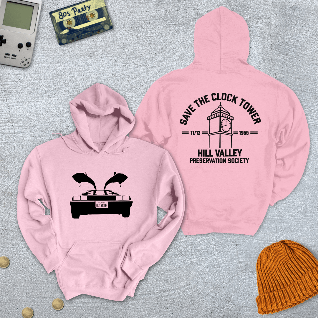 Printify Hoodie Light Pink / S BTTF - Hoodie