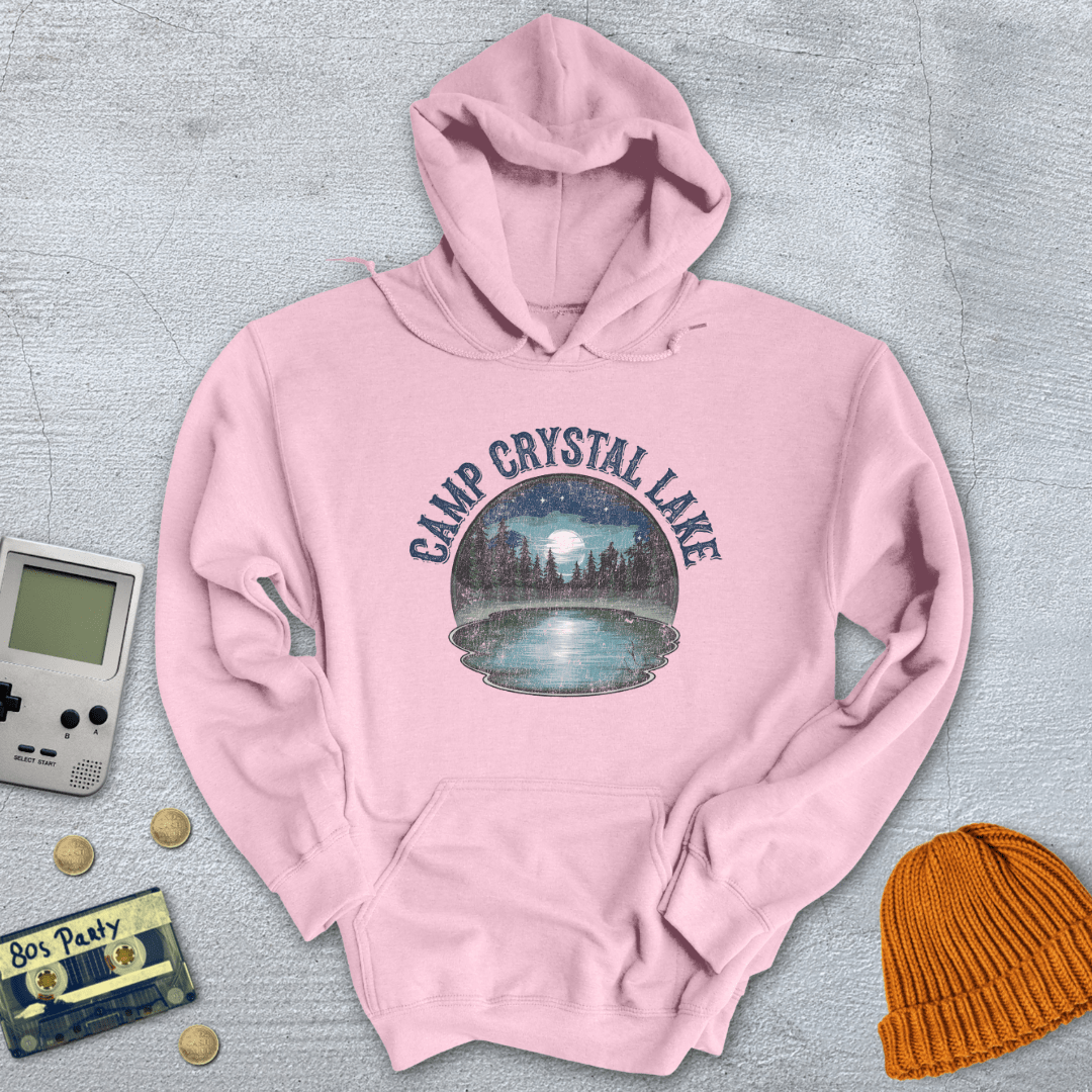 Printify Hoodie Light Pink / S Camp Crystal Lake - Hoodie