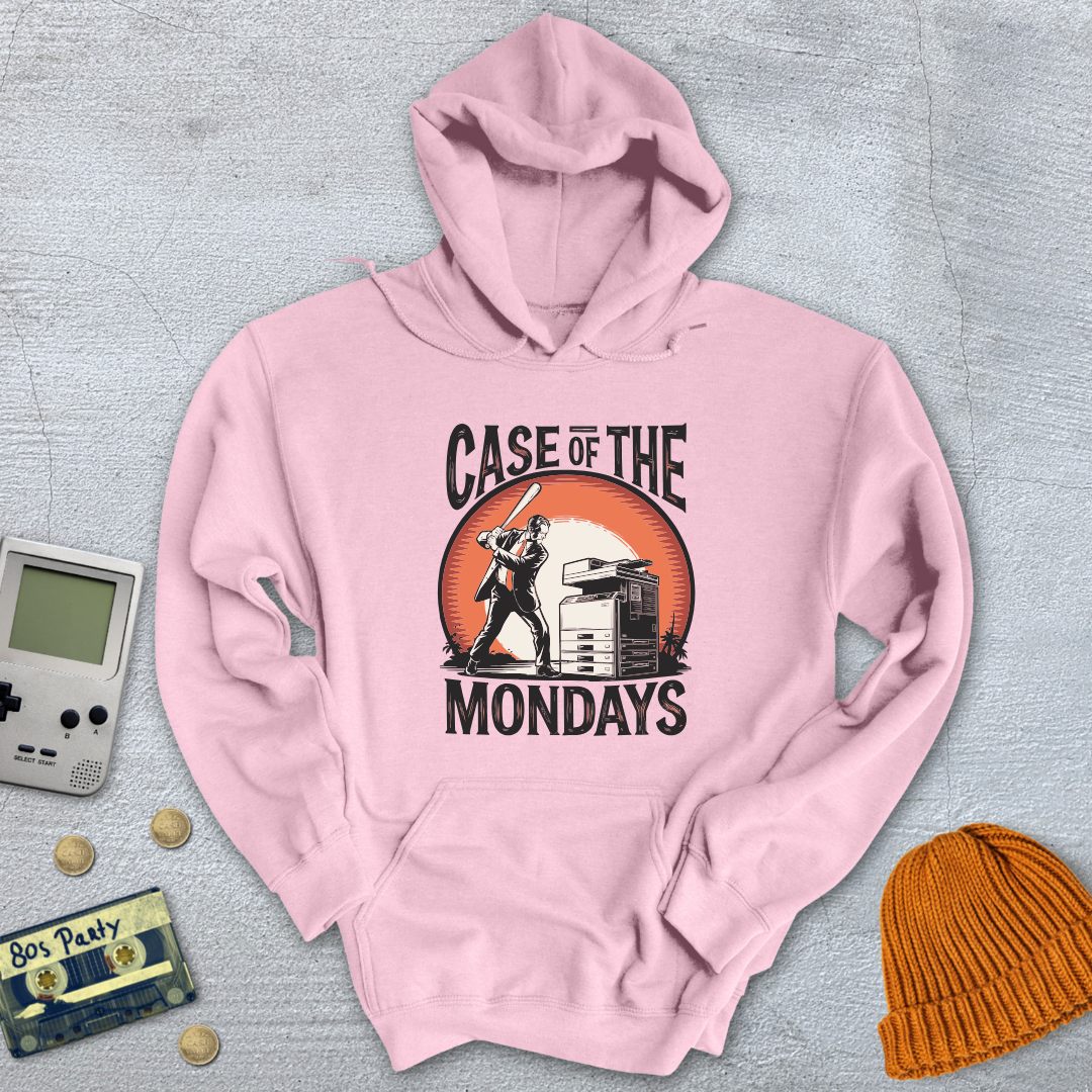 Printify Hoodie Light Pink / S Case of the Mondays - Hoodie