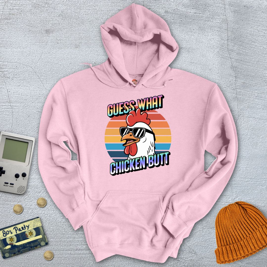 Printify Hoodie Light Pink / S ChickenButt - Hoodie