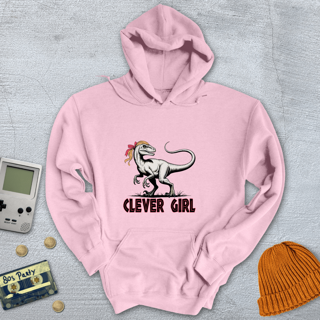 Printify Hoodie Light Pink / S Clever Girl - Hoodie