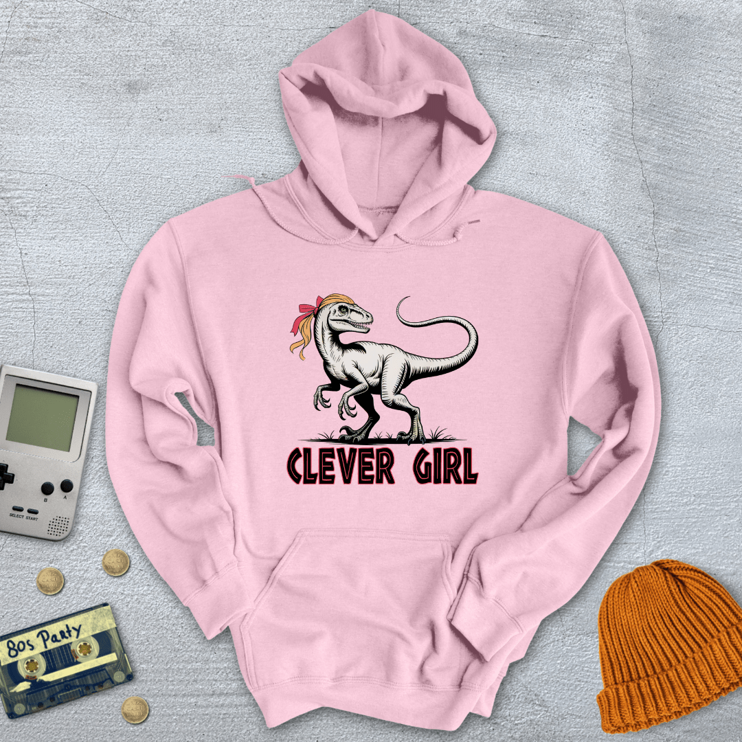 Printify Hoodie Light Pink / S Clever Girl - Hoodie