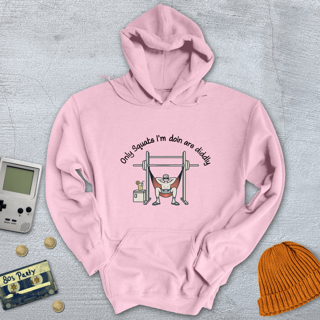 Printify Hoodie Light Pink / S Diddly Squat - Hoodie