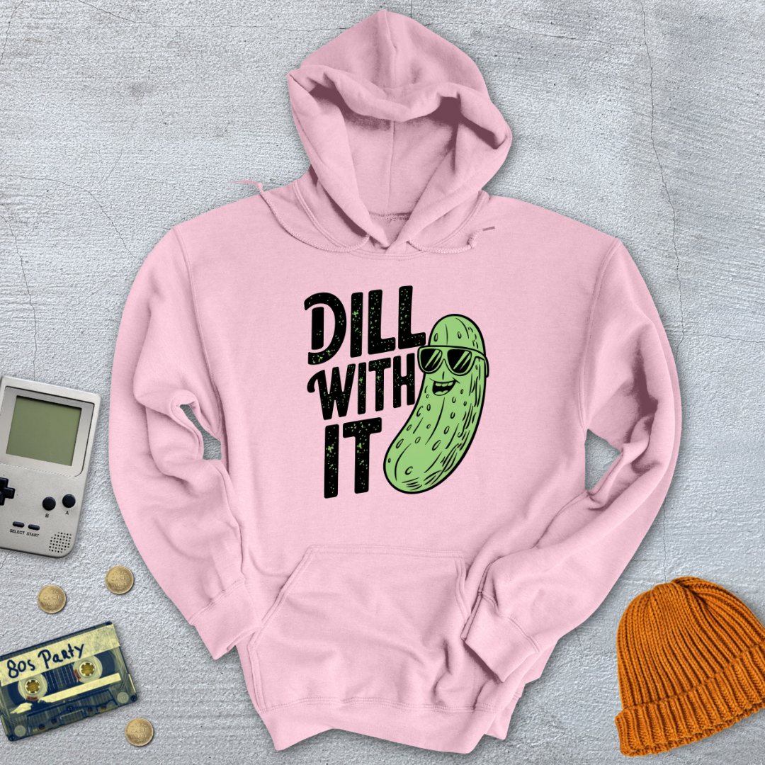 Printify Hoodie Light Pink / S Dill With It - Hoodie