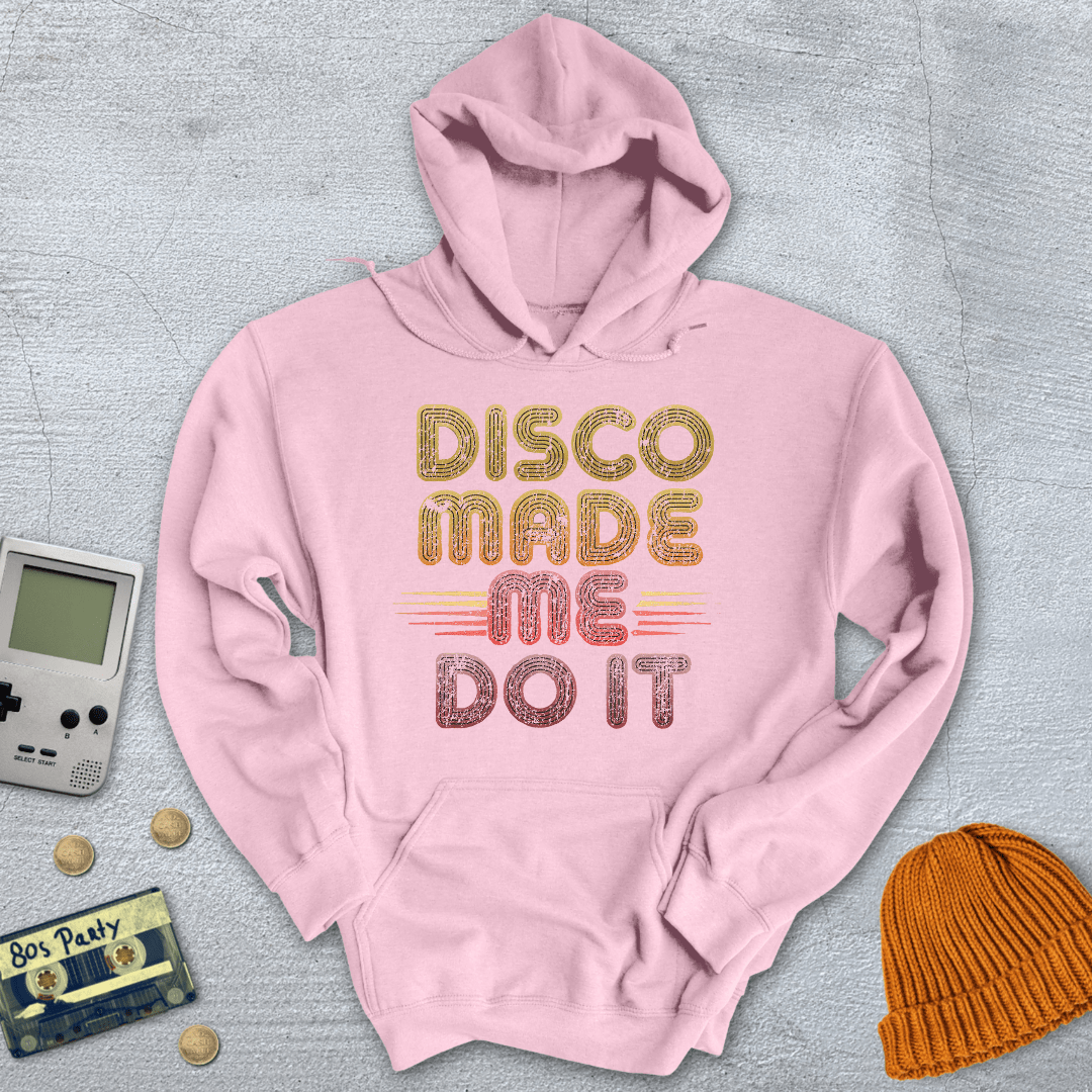 Printify Hoodie Light Pink / S Disco Made Me - Hoodie