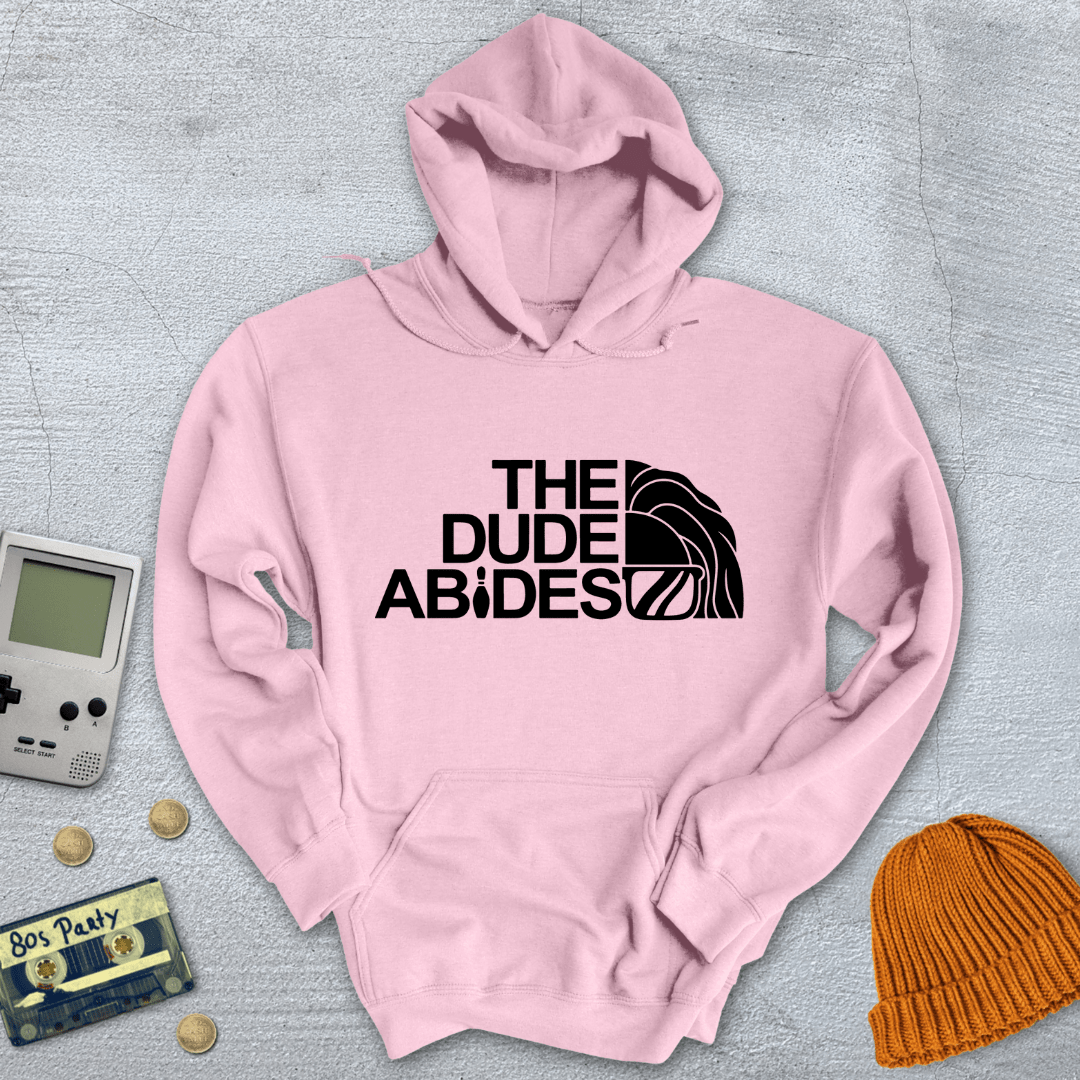 Printify Hoodie Light Pink / S Dude Abides - Hoodie