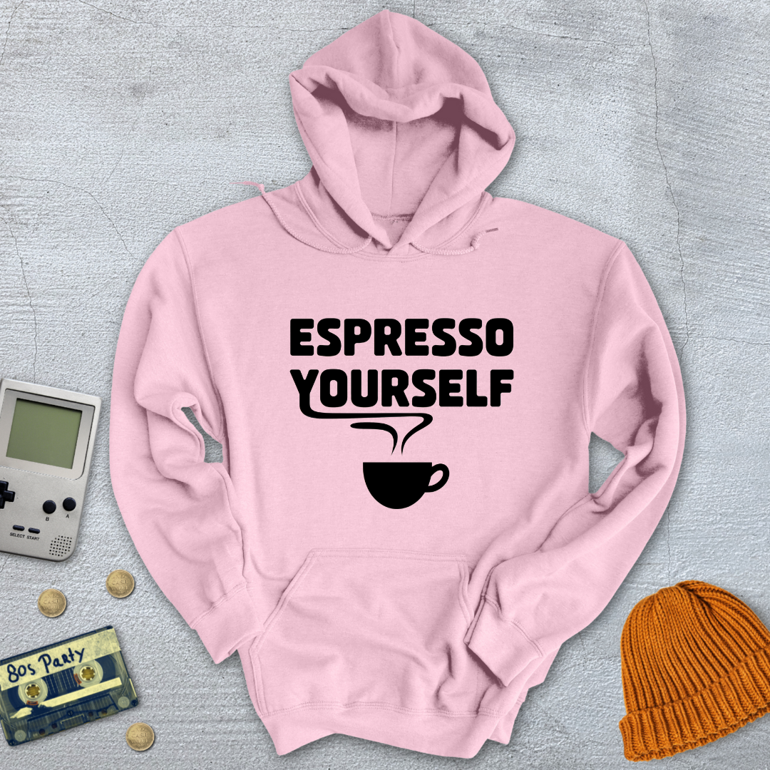 Printify Hoodie Light Pink / S Espresso Yourself - Hoodie