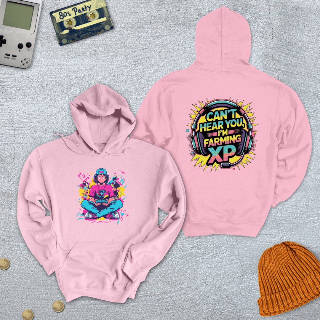 Printify Hoodie Light Pink / S Farming XP - Hoodie