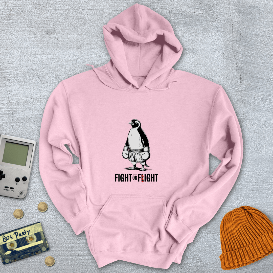 Printify Hoodie Light Pink / S Fight or Flight - Hoodie