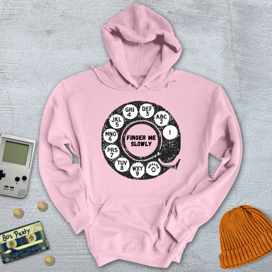 Printify Hoodie Light Pink / S Finger Me - Hoodie