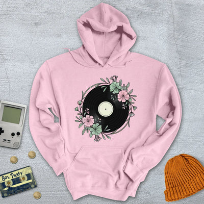 Flower Record - Hoodie - Throwback Paradise