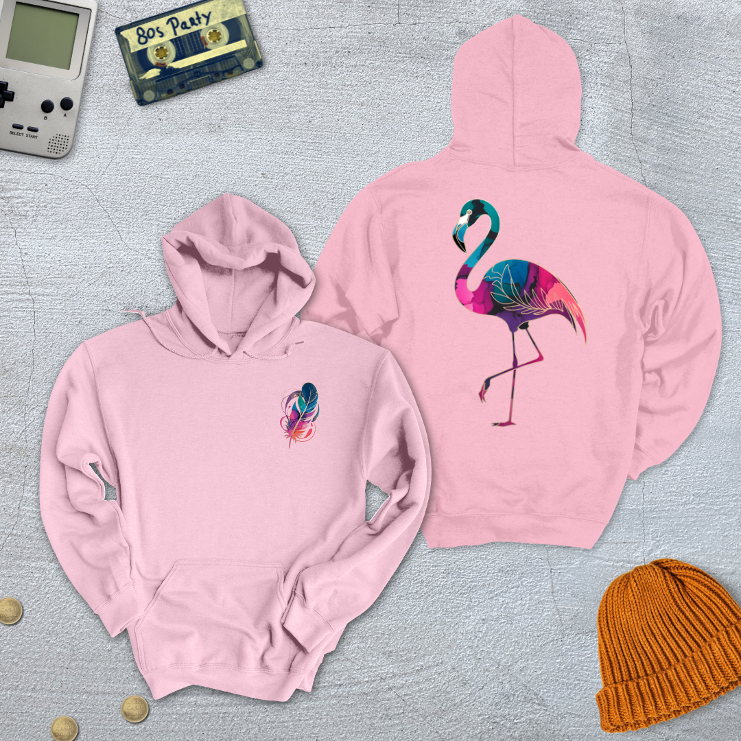 Printify Hoodie Light Pink / S Gradient Flamingo - Hoodie