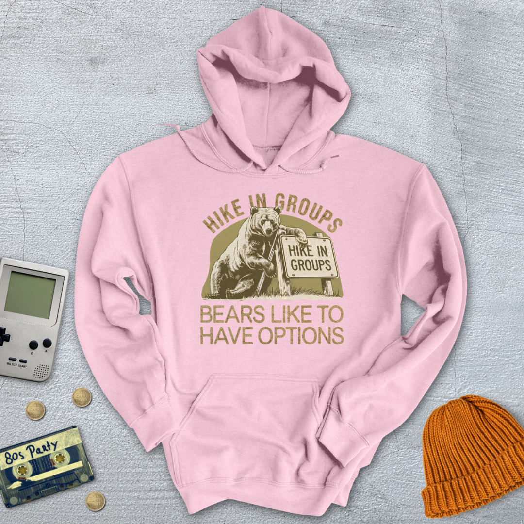 Printify Hoodie Light Pink / S Hike in Groups - Hoodie