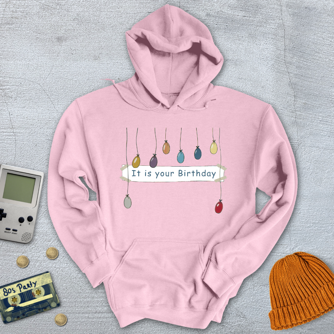 Printify Hoodie Light Pink / S It is your birthday - Hoodie