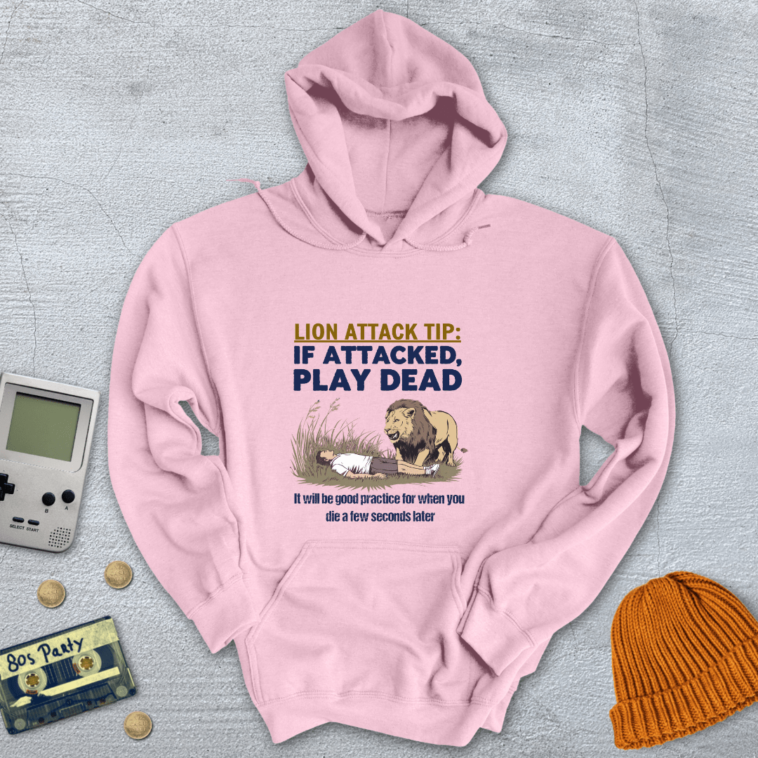Printify Hoodie Light Pink / S Lion Attack - Hoodie
