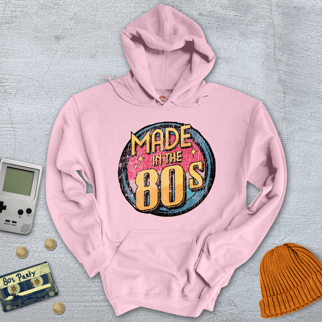 Printify Hoodie Light Pink / S Made in the 80s - Hoodie