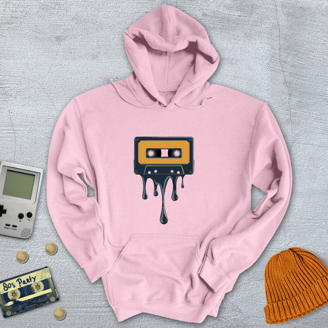 Printify Hoodie Light Pink / S Melted Cassette - Hoodie