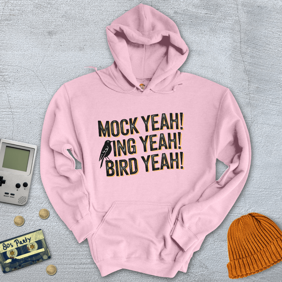 Printify Hoodie Light Pink / S Mocking Bird - Hoodie