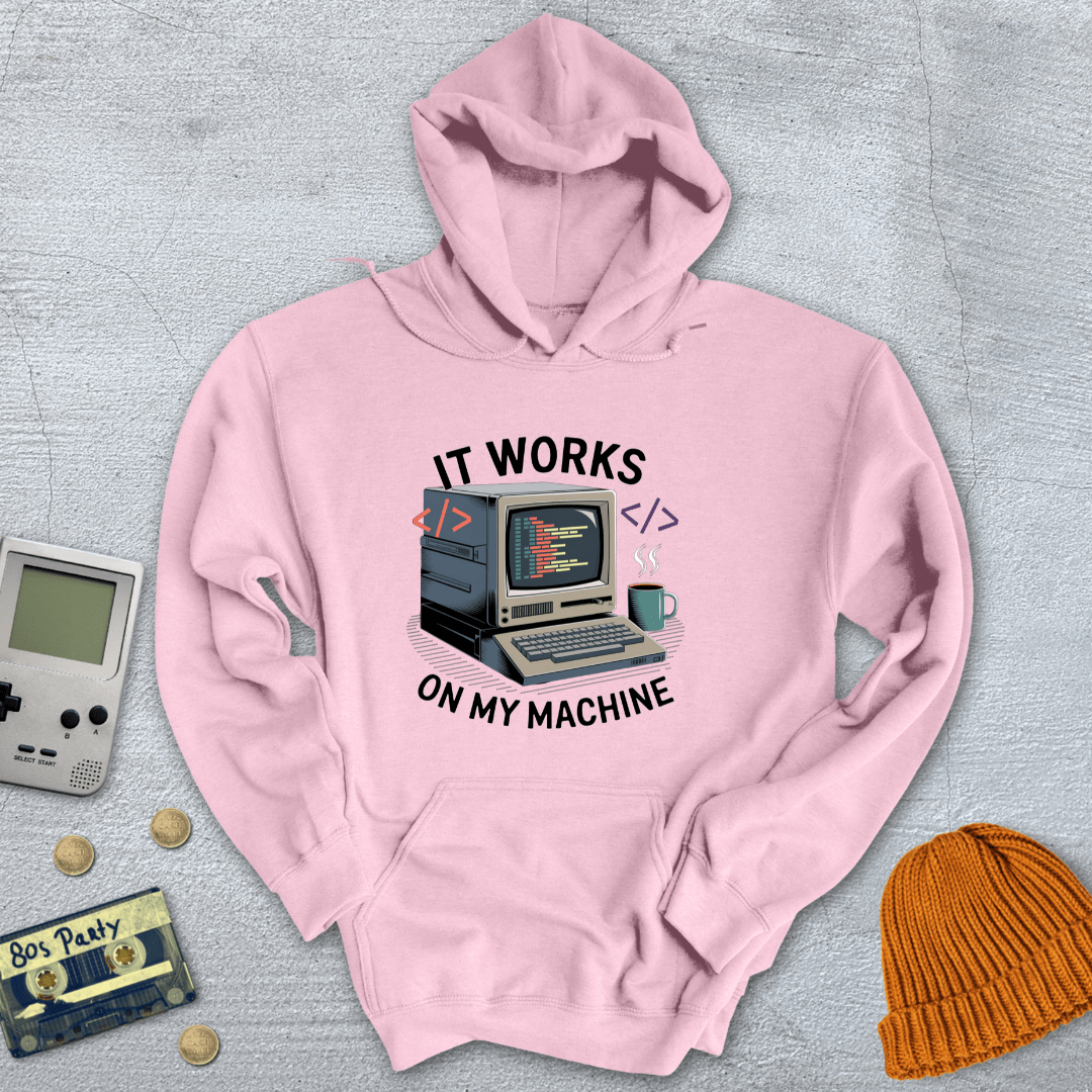 Printify Hoodie Light Pink / S My Computer - Hoodie