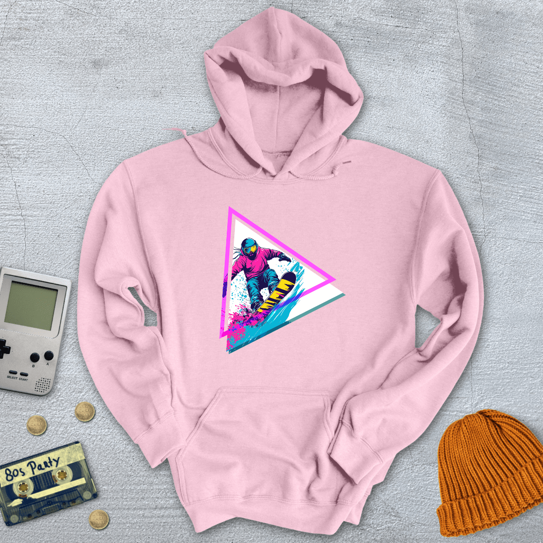 Printify Hoodie Light Pink / S Neon Triangle Shred - Hoodie