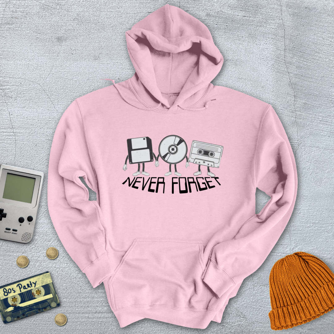 Printify Hoodie Light Pink / S Never Forget - Hoodie