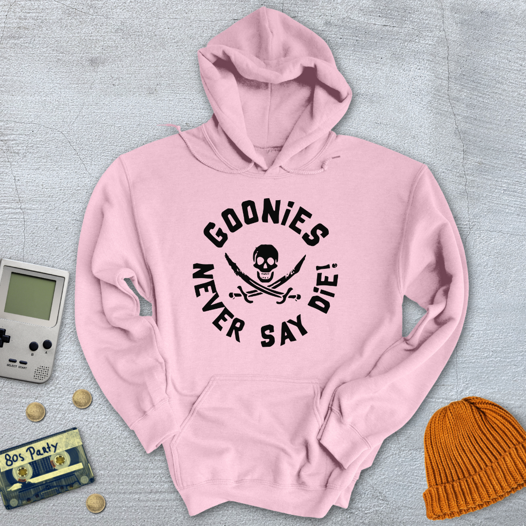 Printify Hoodie Light Pink / S Never say die - Hoodie