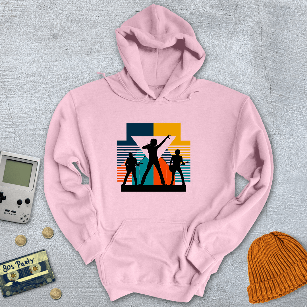 Printify Hoodie Light Pink / S New Wave Band - Hoodie