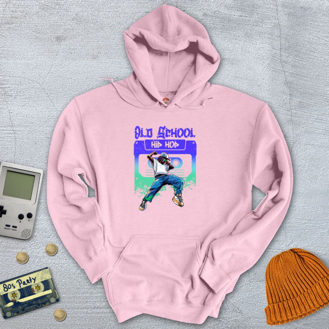 Printify Hoodie Light Pink / S Old School HipHop - Hoodie