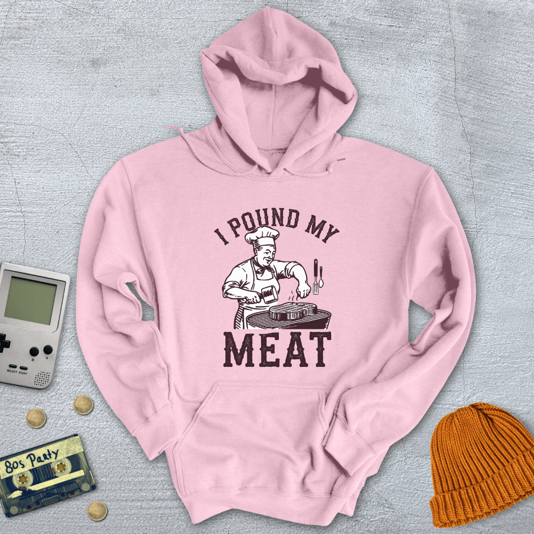 Printify Hoodie Light Pink / S Pound Meat - Hoodie
