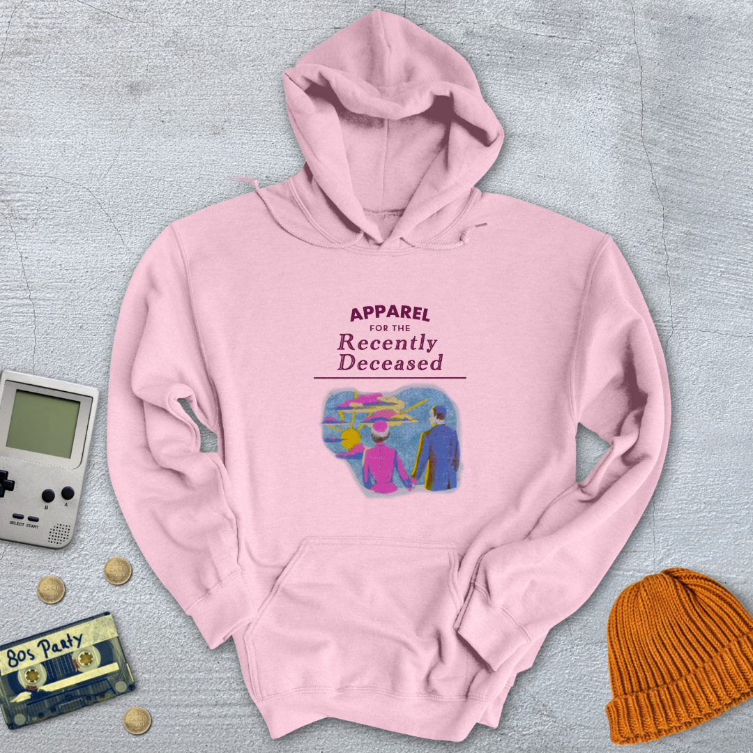 Printify Hoodie Light Pink / S Recently Deceased - Hoodie